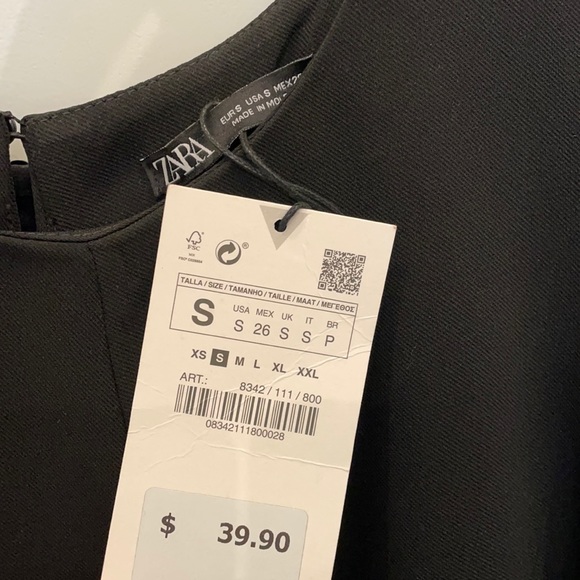 Black Zara Dress. Never Worn. NWT - Picture 4 of 4